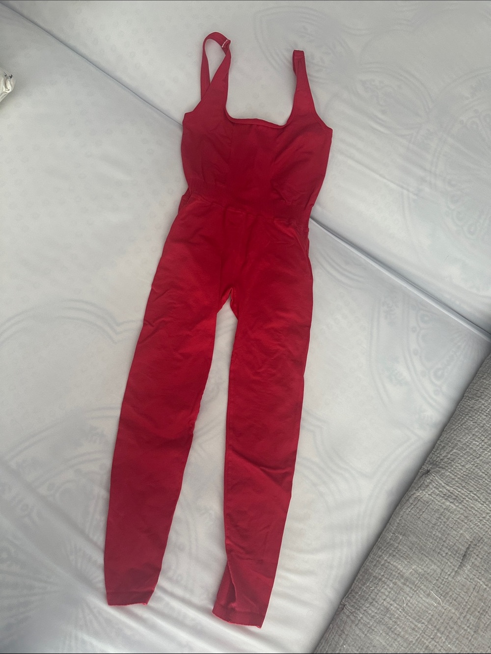Free People Movement FP Size XS Red Romper Jumpsuit One Piece Jumper